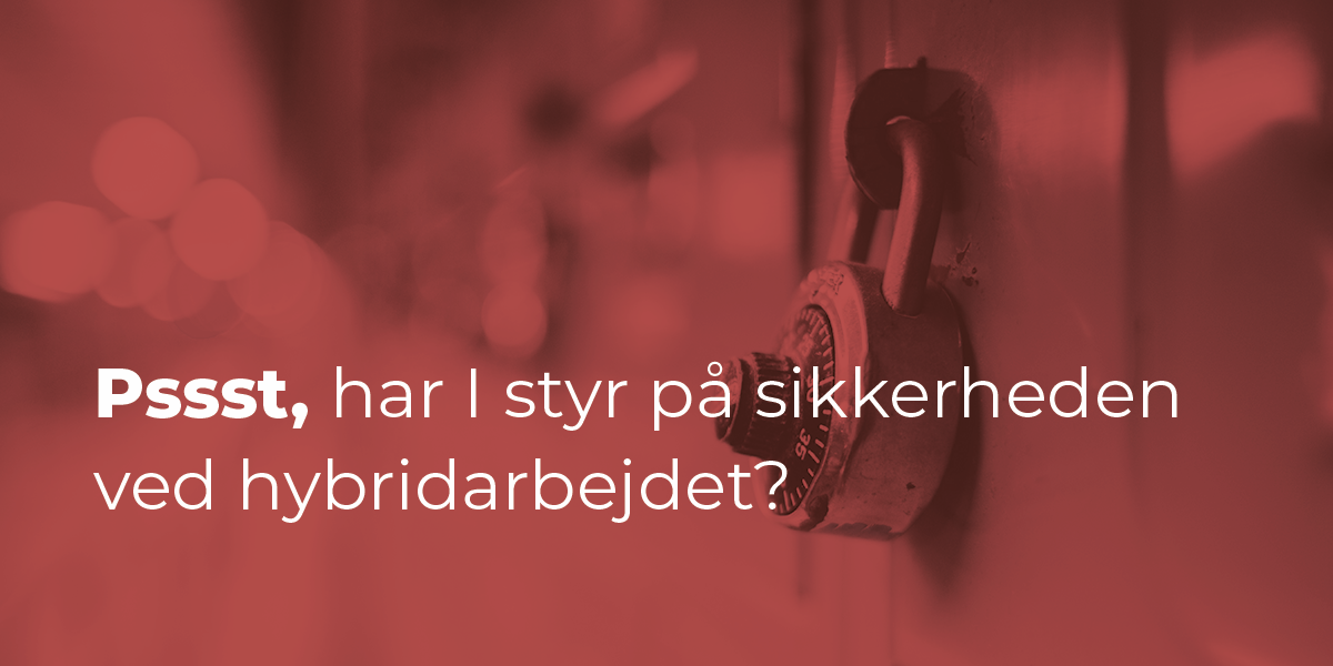 Header billede. Sikkerhed ved hybridarbejde
