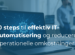 10 steps til at implementere effektiv IT-automatisering og reducere operationelle omkostninger